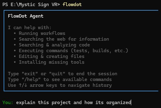 FlowDot CLI Simple Usage